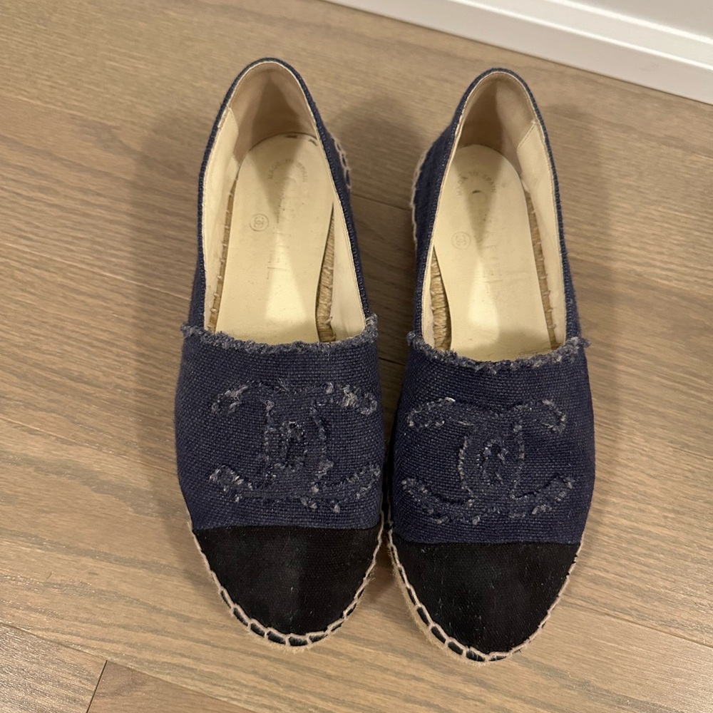 Chanel Denim CC Espadrilles